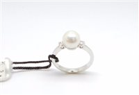 Ring Recarlo Woman Anniversary in White Gold Perla 0.7 Ct HD112/0750A-14 - HD112/0750A-14